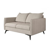 2-SITZER-SOFA Pulse Beige Luxusmicrofaser - Ecru/Beige, Holz/Textil (138/86/91cm) - S-Style Möbel
