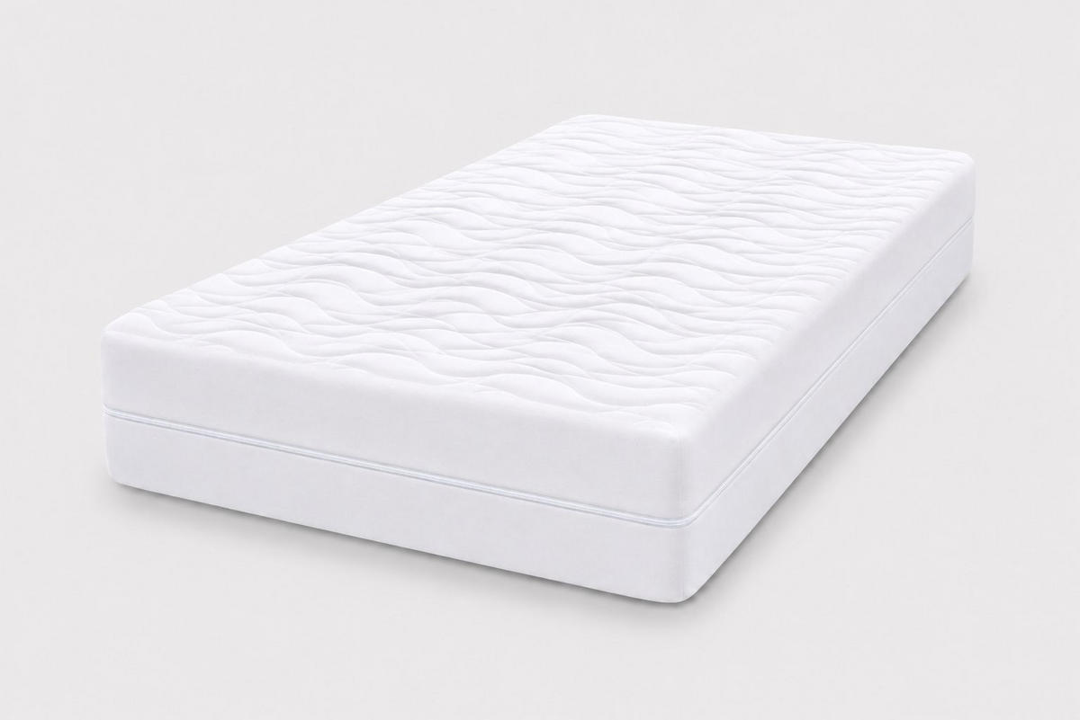 TASCHENFEDERKERNMATRATZE MW24 180x200 cm 24 cm Hoch H4/H5 - Weiß, Textil (180/200cm) - Matratzen Perfekt