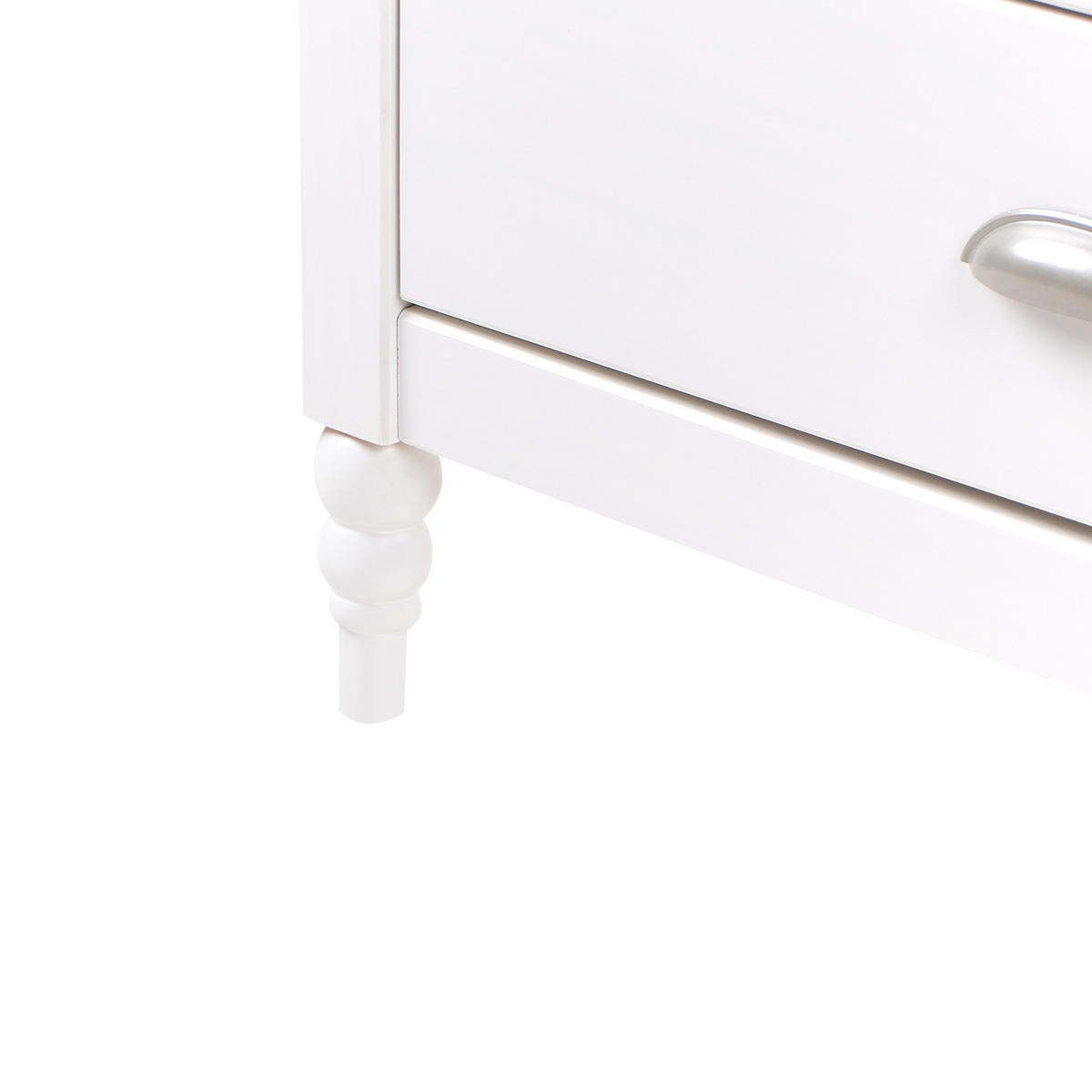 SIDEBOARD mit 2 Türen Kiefernholz Weiß Shillington - Weiß, Holz (150/83/40cm) - Beliani