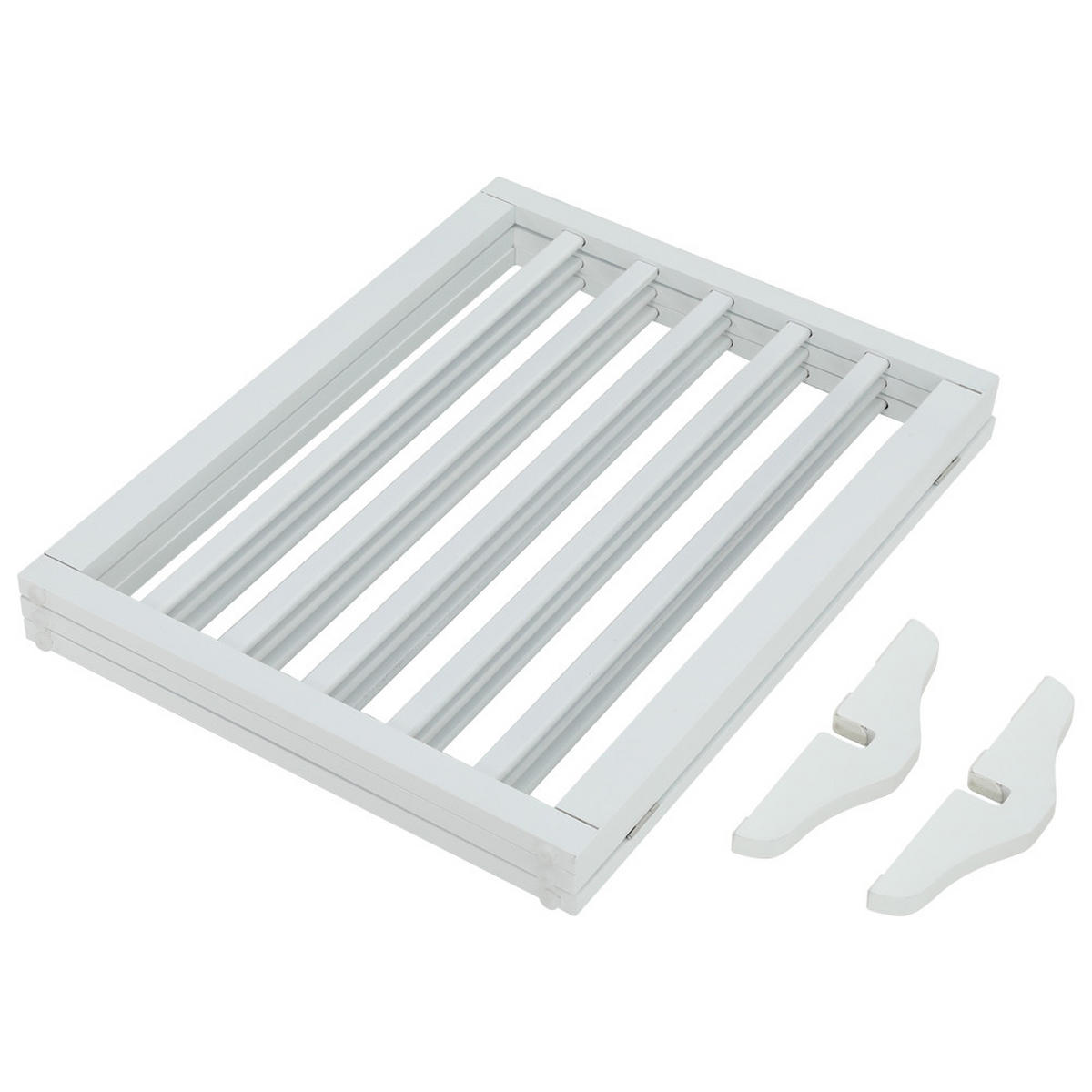 SCHUTZGITTER 3-Paneele Faltbar Freistehend MDF Weiß - Weiß, Holzwerkstoff (139/1.8cm) - Livingandhome