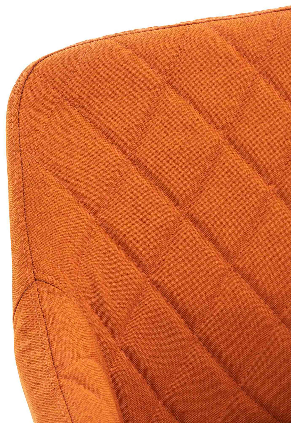 ARMLEHNENSTUHL 2er Set Stoff orange - Schwarz/Orange, Textil/Metall (47/84/44cm) - CLP