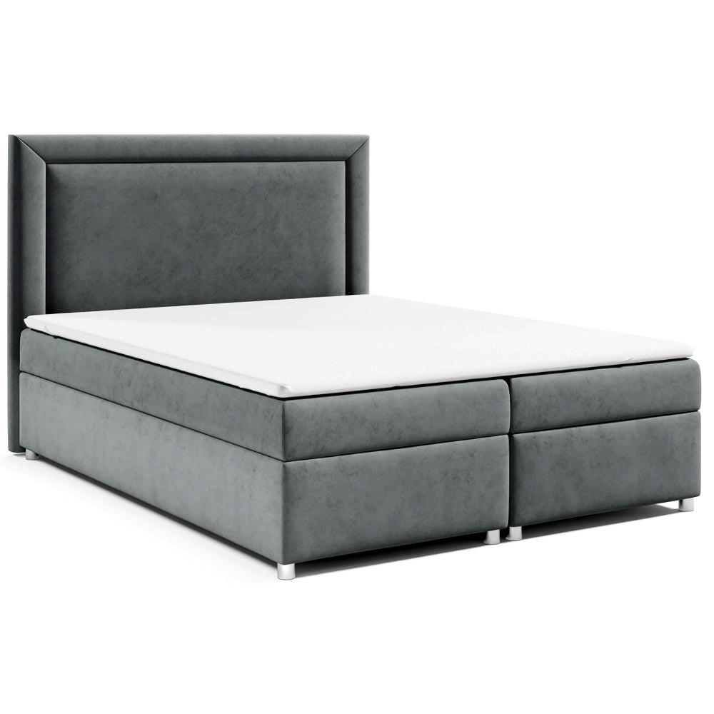 BOXBETT mit Bettkasten Trinity K-3 Bonellfederkern - Graphitfarben, Holz/Holzwerkstoff (180/200cm) - Best For Home