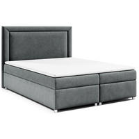 BOXBETT mit Bettkasten Trinity K-3 Bonellfederkern - Graphitfarben, Holz/Holzwerkstoff (180/200cm) - Best For Home