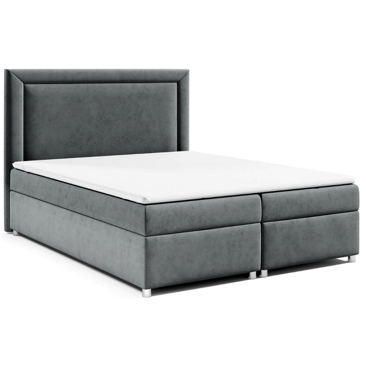 BOXBETT mit Bettkasten Trinity K-3 Bonellfederkern - Graphitfarben, Holz/Holzwerkstoff (180/200cm) - Best For Home