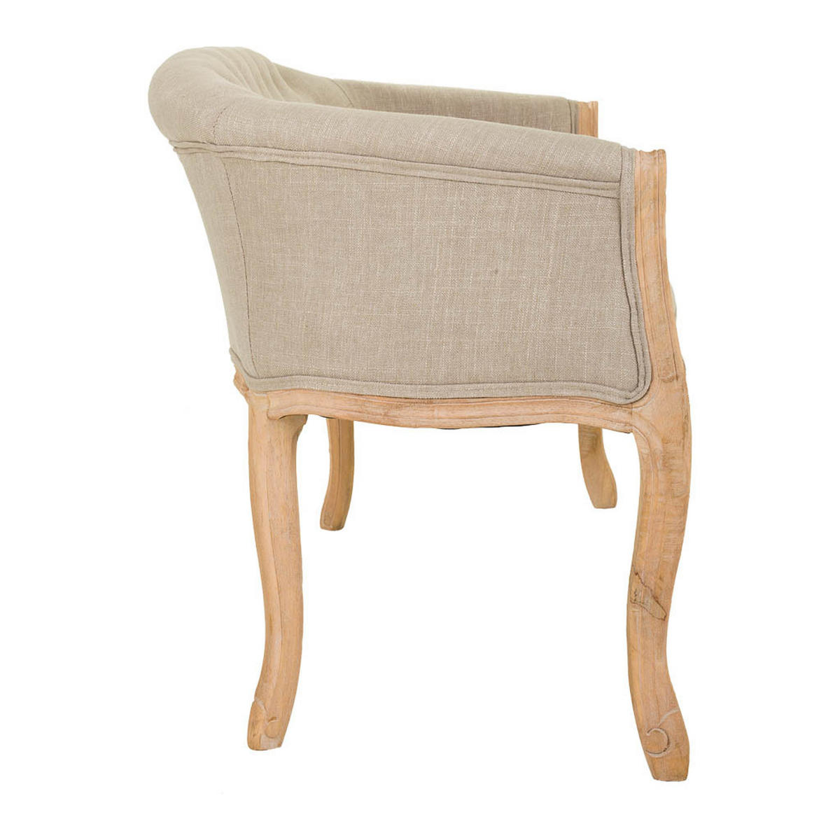 SOFA aus Holz 107x61x70 cm - Beige, Holz (107/70/61cm) - Wanderlust