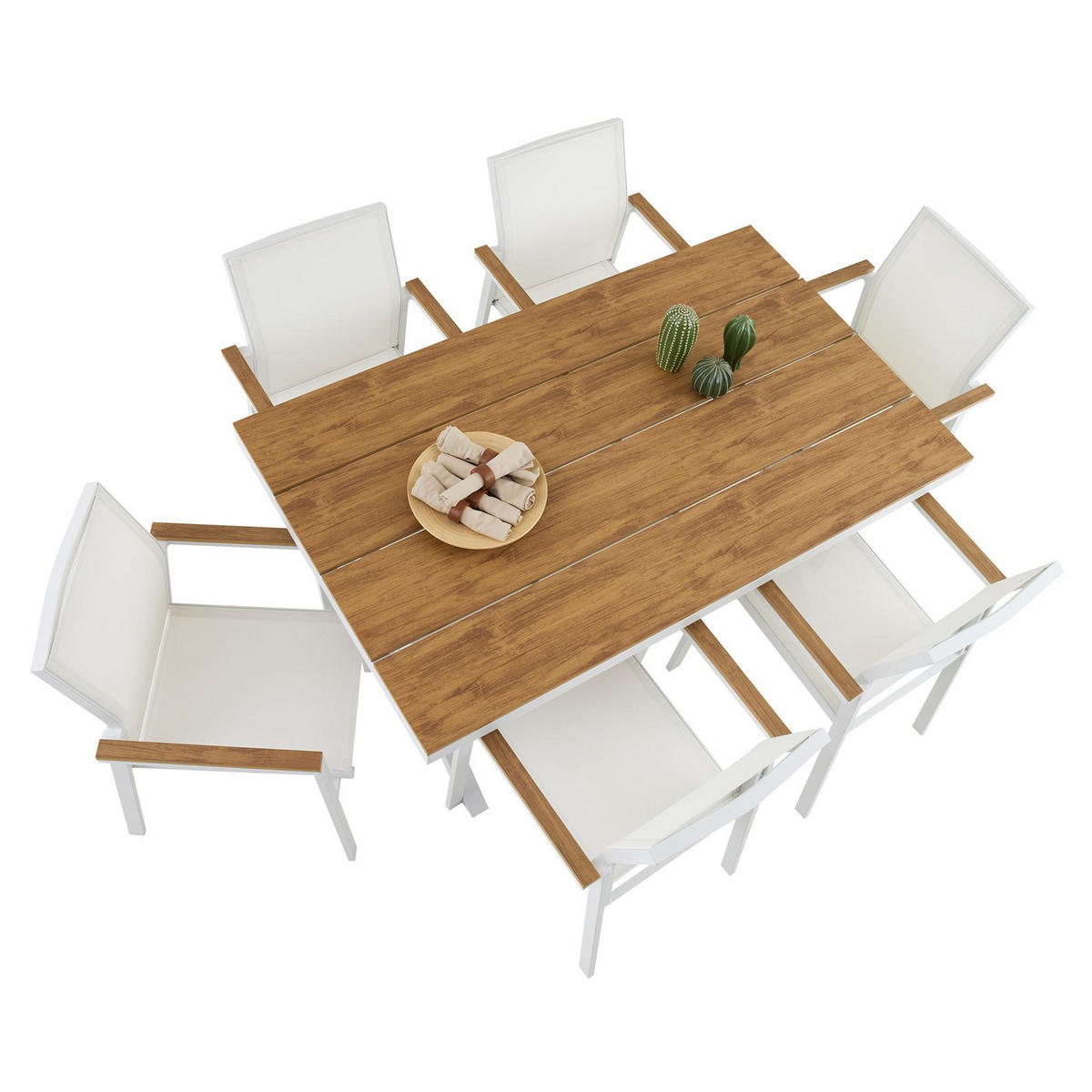 GARTENMÖBEL SET WINDY - Beige, Metall - IDIMEX