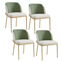 STUHL-SET DE-35889 4 Stück Grün - Grün, Holz (55/85/55cm) - ComfortXL