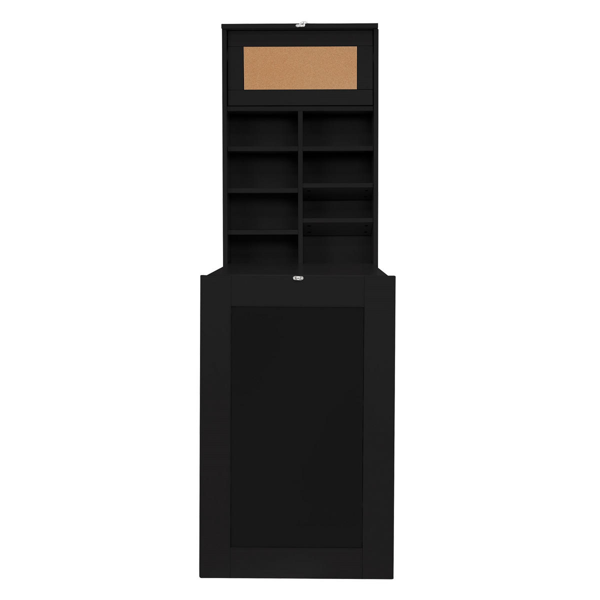 WANDTISCH - Schwarz, Holzwerkstoff (50/155/92cm) - ML-DESIGN