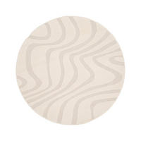 TEPPICH rund skandinavisches Häkelmotiv beige - Beige, Textil (160/160cm) - AFK Living