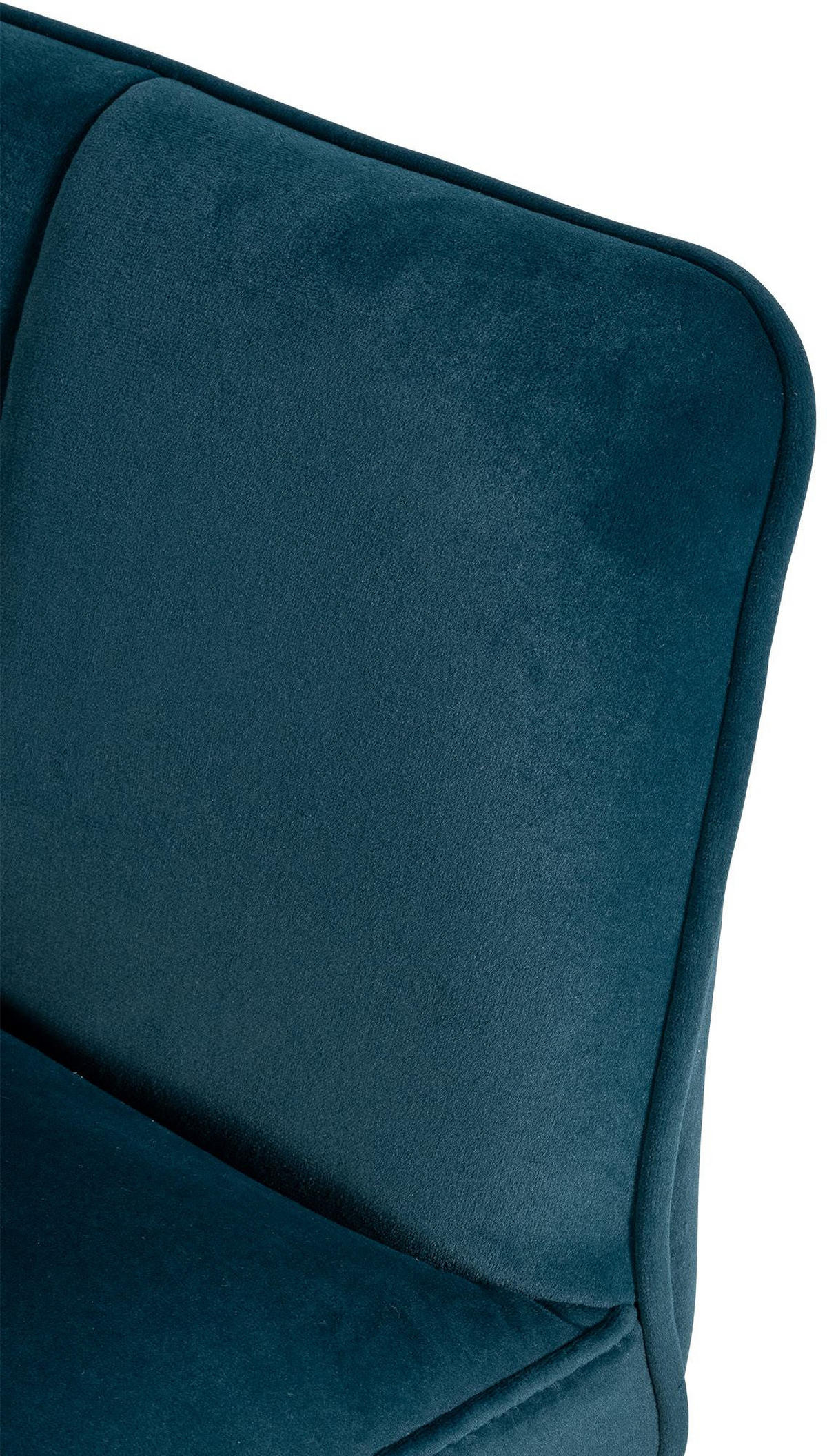 SESSEL Samt Grün - Schwarz/Grün, Textil/Metall (64/75/48cm) - CLP