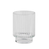 ZAHNPUTZBECHER Ryflos transparent - Transparent, Glas (7/9.7/7cm) - home&you