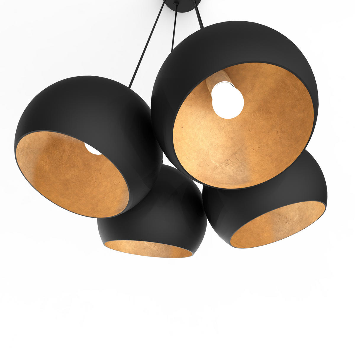 HÄNGELEUCHTE - Goldfarben, Metall (25/25/20cm) - Lumicom