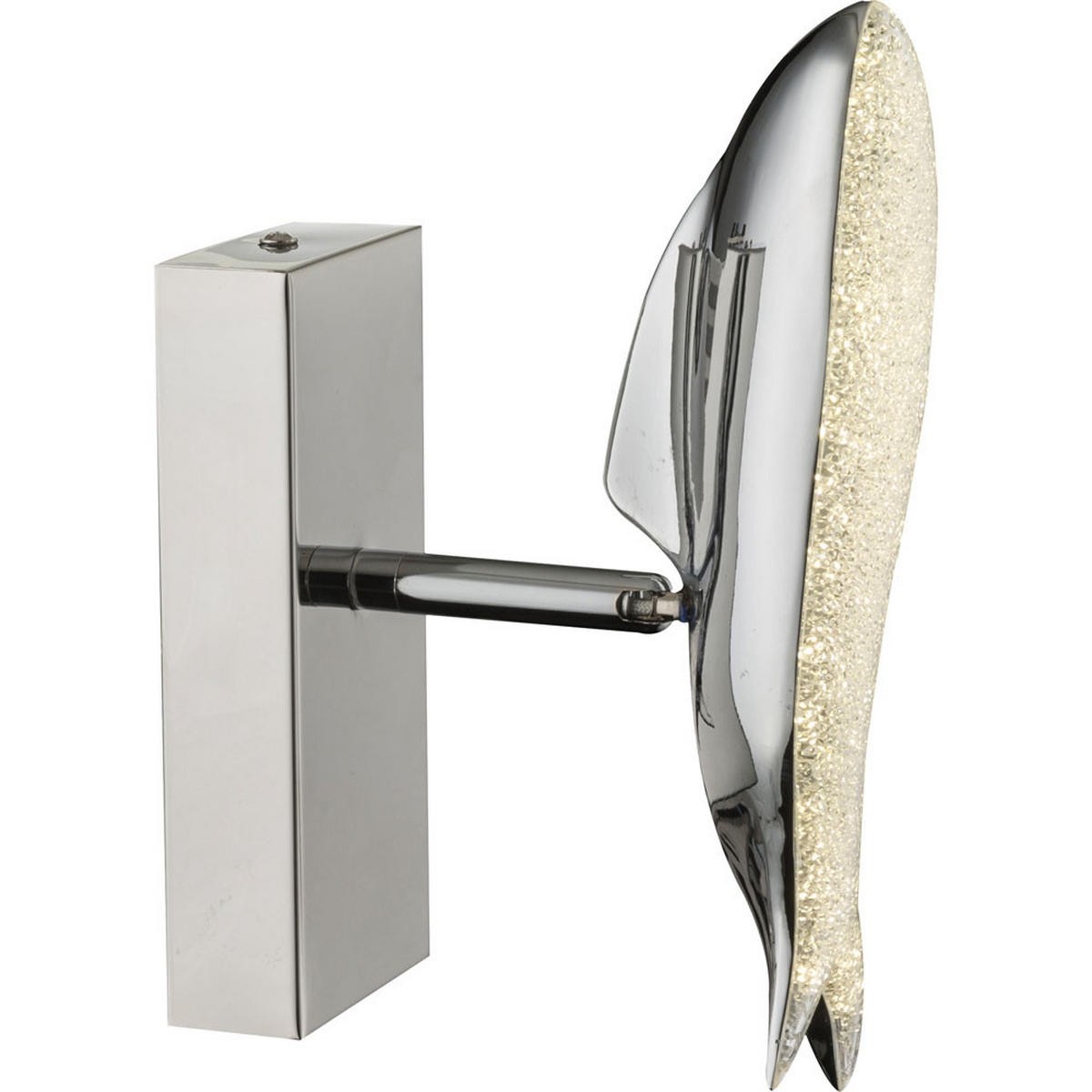 LED WANDLEUCHTE Preston Chrom Silber - Silberfarben, Metall (6/23.5/13cm) - Globo Lighting