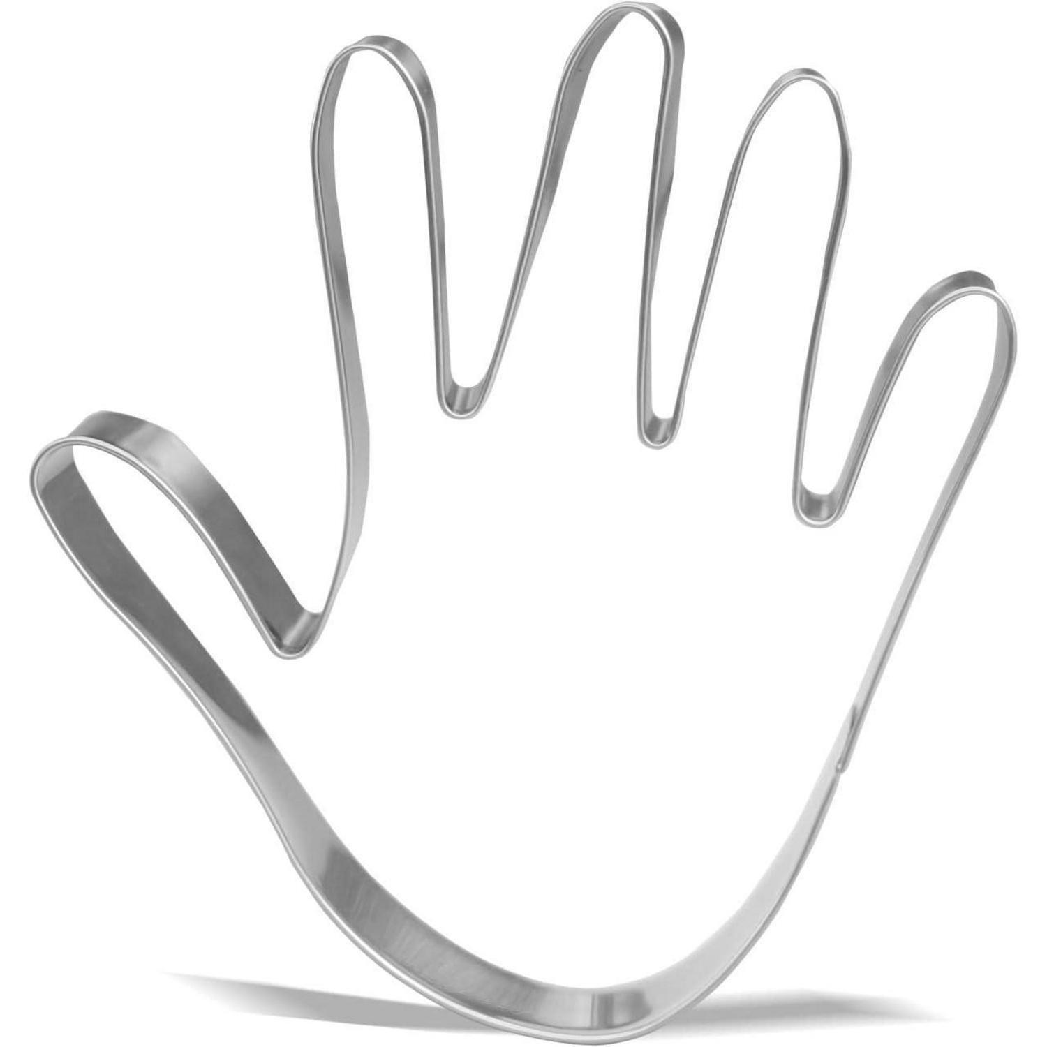 AUSSTECHFORM Hand Edelstahl 12,2 cm - Silberfarben, Metall (11.4/1/12.2cm)