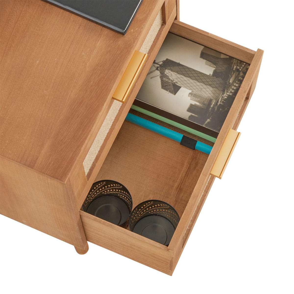 NACHTTISCH WAMAN - Braun, Holz (40/57/36cm) - CARO-Möbel