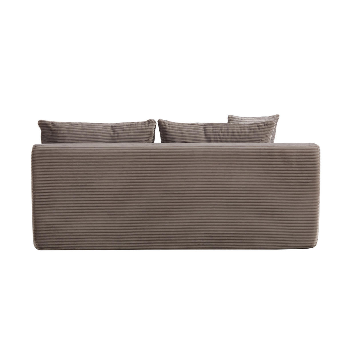 SOFAELEMENT 172/99/74.5 cm Grau Chenillestoff - Grau, Textil (99/74.5/172cm) - Oxeza
