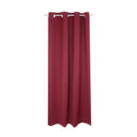 VERDUNKELUNGSVORHANG Ösen 140/245 cm Bordeaux - Bordeaux, Textil (140/245cm) - TiborTex