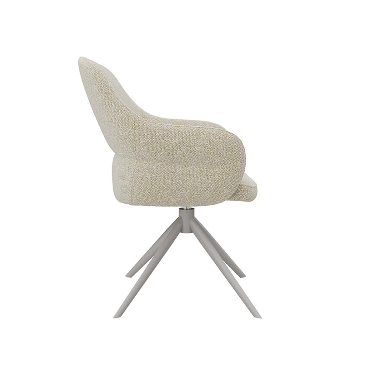 ESSZIMMERSTUHL Bern Beige 66/61/91 cm 2er-Set - Creme, Textil (61/91/66cm) - LABEL51