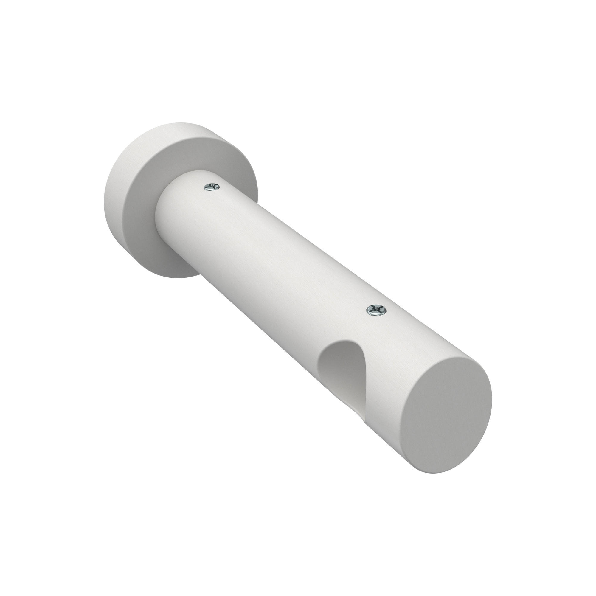 TRÄGER FÜR GARDINENSTANGEN 20 mm Ø, Talena 1-läufig, Weiß - Weiß, Holz (15/5.3/5.3cm) - INTERDECO