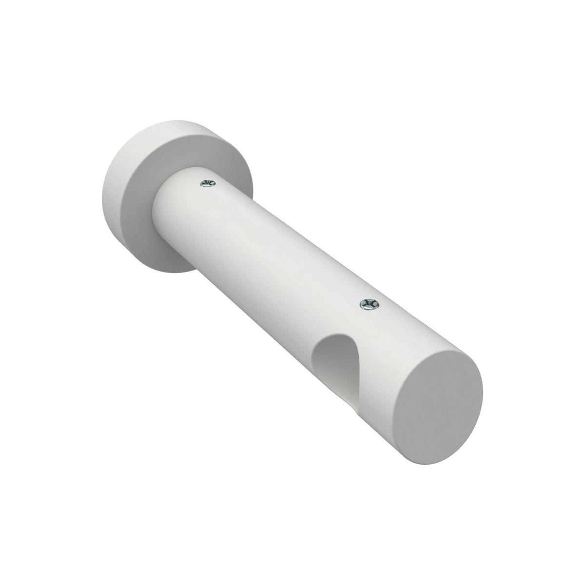 TRÄGER FÜR GARDINENSTANGEN 20 mm Ø, Talena 1-läufig, Weiß - Weiß, Holz (15/5.3/5.3cm) - INTERDECO