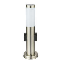 LED STEHLAMPE Edelstahl Silber - Silberfarben, Kunststoff/Metall (7.6/7.6/45cm) - Globo Lighting