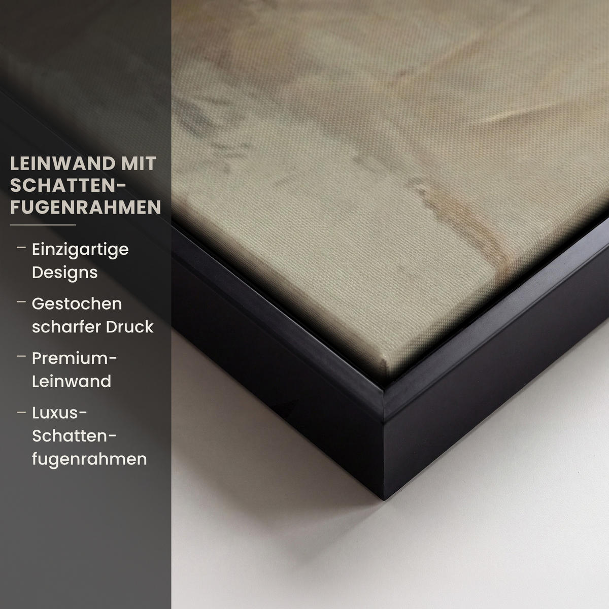 LEINWAND Bilder mit Rahmen - Obst - Kräuter - Ländlich - 100x150 - Naturfarben, Textil (100/150cm) - MuchoWow