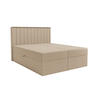 BOXBETT - Taschenmatratze + Topper 180x200 beige Velvet - Beige, Holz/Holzwerkstoff (180/200cm) - SIMKAM Furniture