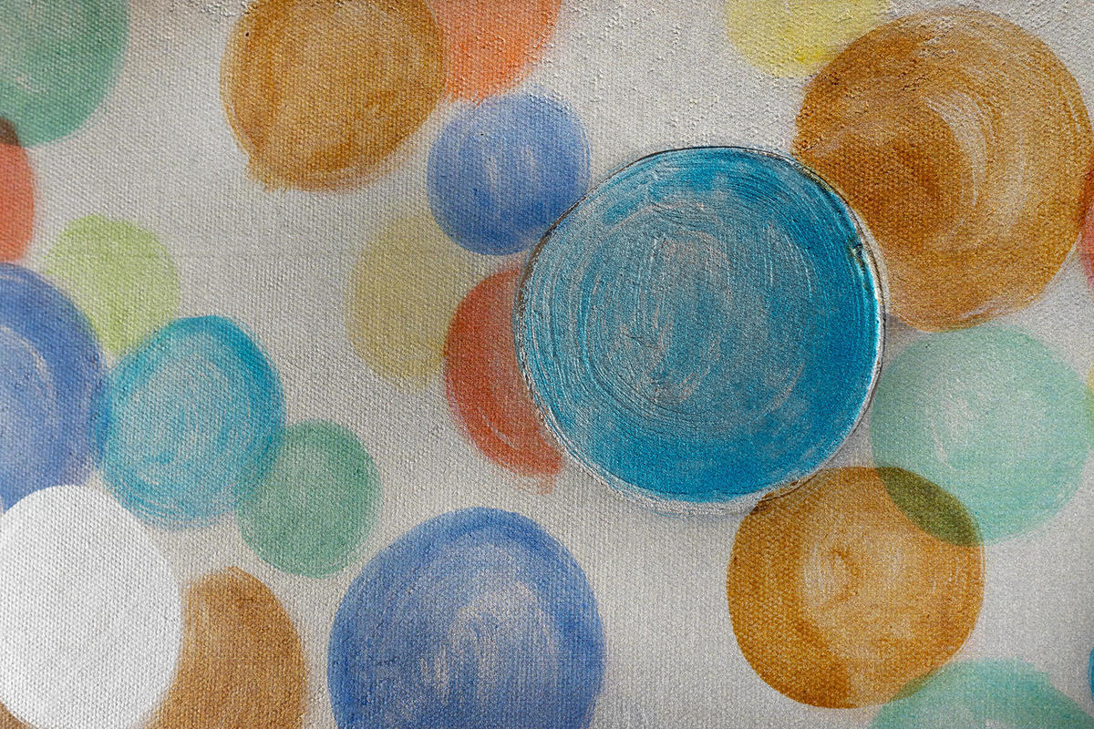 ÖLGEMÄLDE 150/50 cm - Multicolor/Weiß, Holz/Textil (2/50cm) - KUNSTLOFT