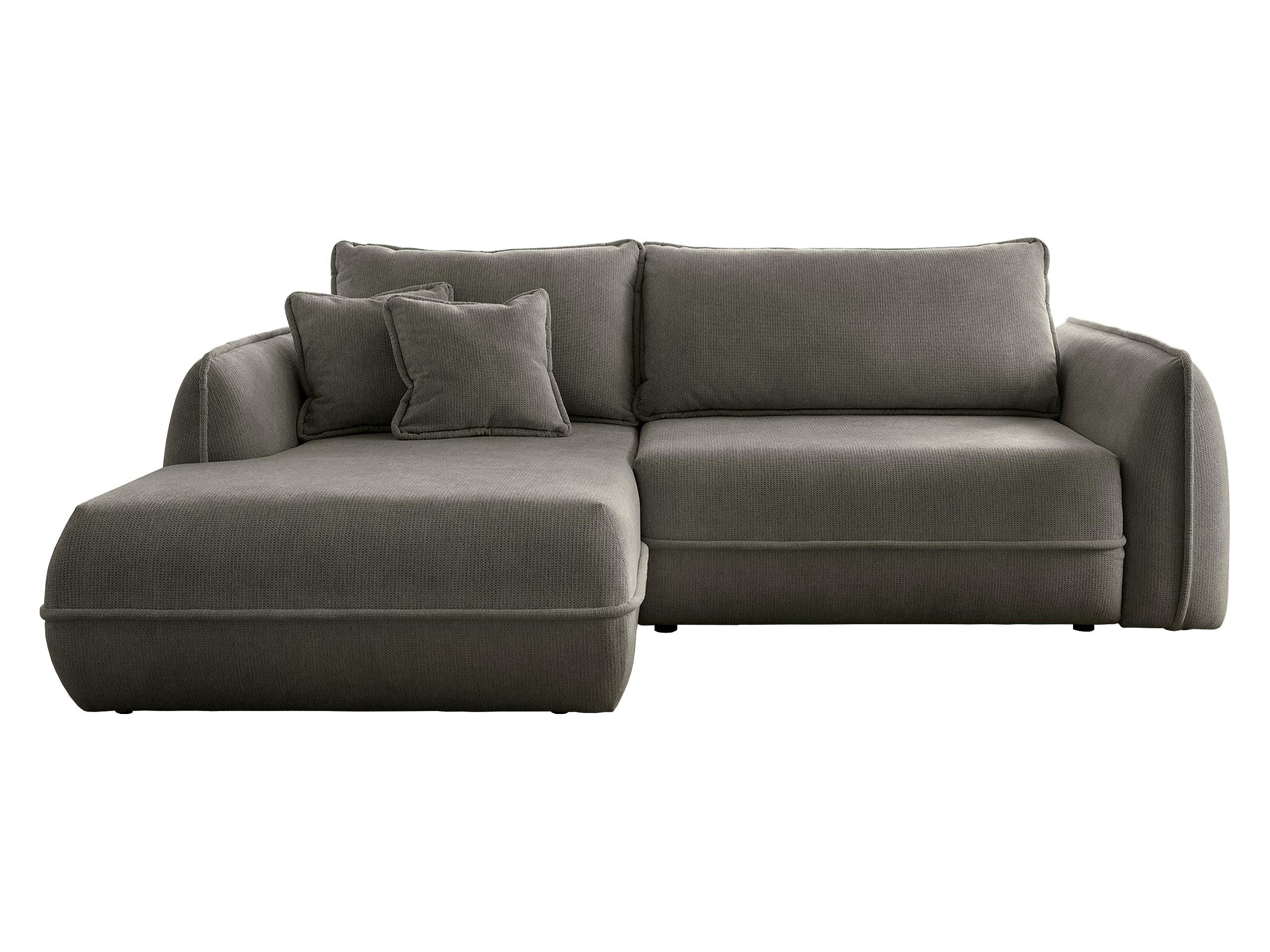 ECKSOFA Moho, Seite: Links - Schwarz/Braun, Holz/Kunststoff (254/162cm) - MIRJAN24