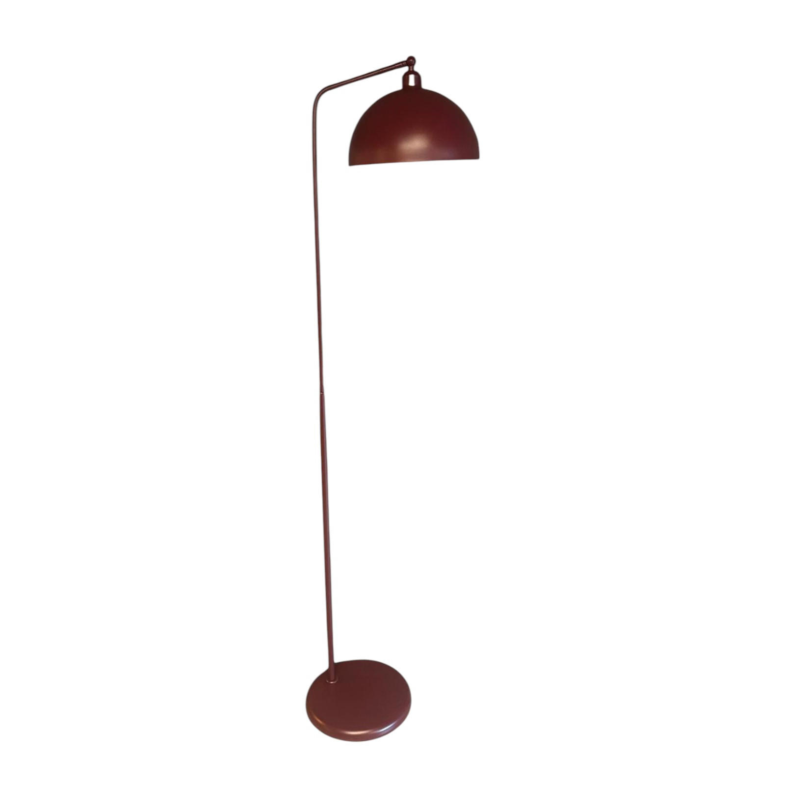 STEHLAMPE Norek aus Metall mit E27, verstellbarer Lampenschirm - Bordeaux, Metall (37/37/169cm) - Bamyum