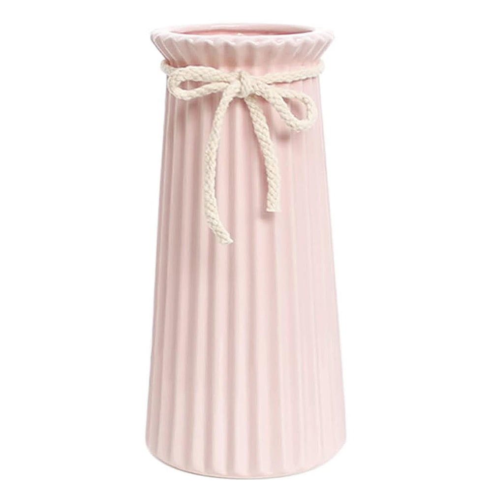 VASE 10,3 x 10,3 x 19,5 cm Keramik - Pink, Keramik (10.5cm) - LIBRATON