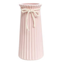 VASE 10,3 x 10,3 x 19,5 cm Keramik - Pink, Keramik (10.5cm) - LIBRATON
