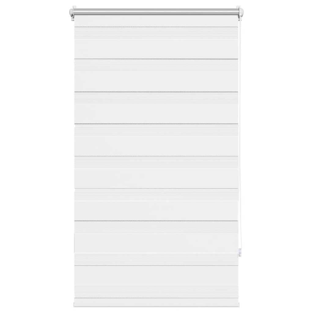 DOPPELROLLO 90,9/150 cm Stoffbreite 86,7 cm aus Polyester Weiß - Weiß, Textil (90/150cm) - vidaXL