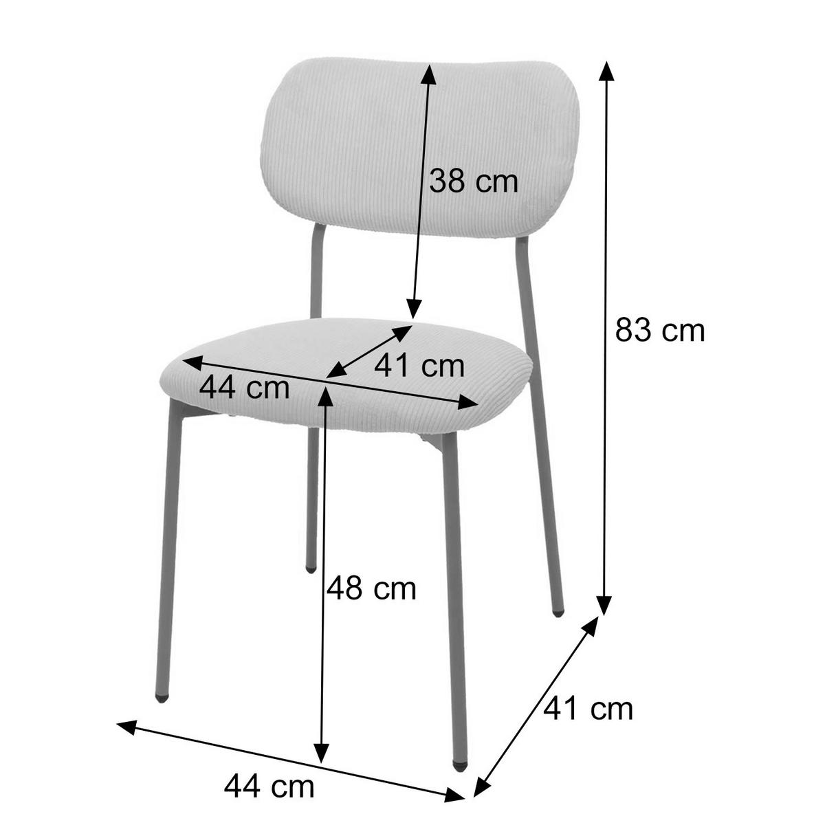 ESSZIMMERSTUHL Blau 6er-Set - Blau, Textil (44/83/52cm) - MCW