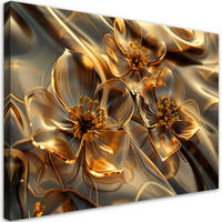 KUNSTDRUCK Gold 90/60 cm - Goldfarben, Textil (90/60cm) - KUNSTLOFT