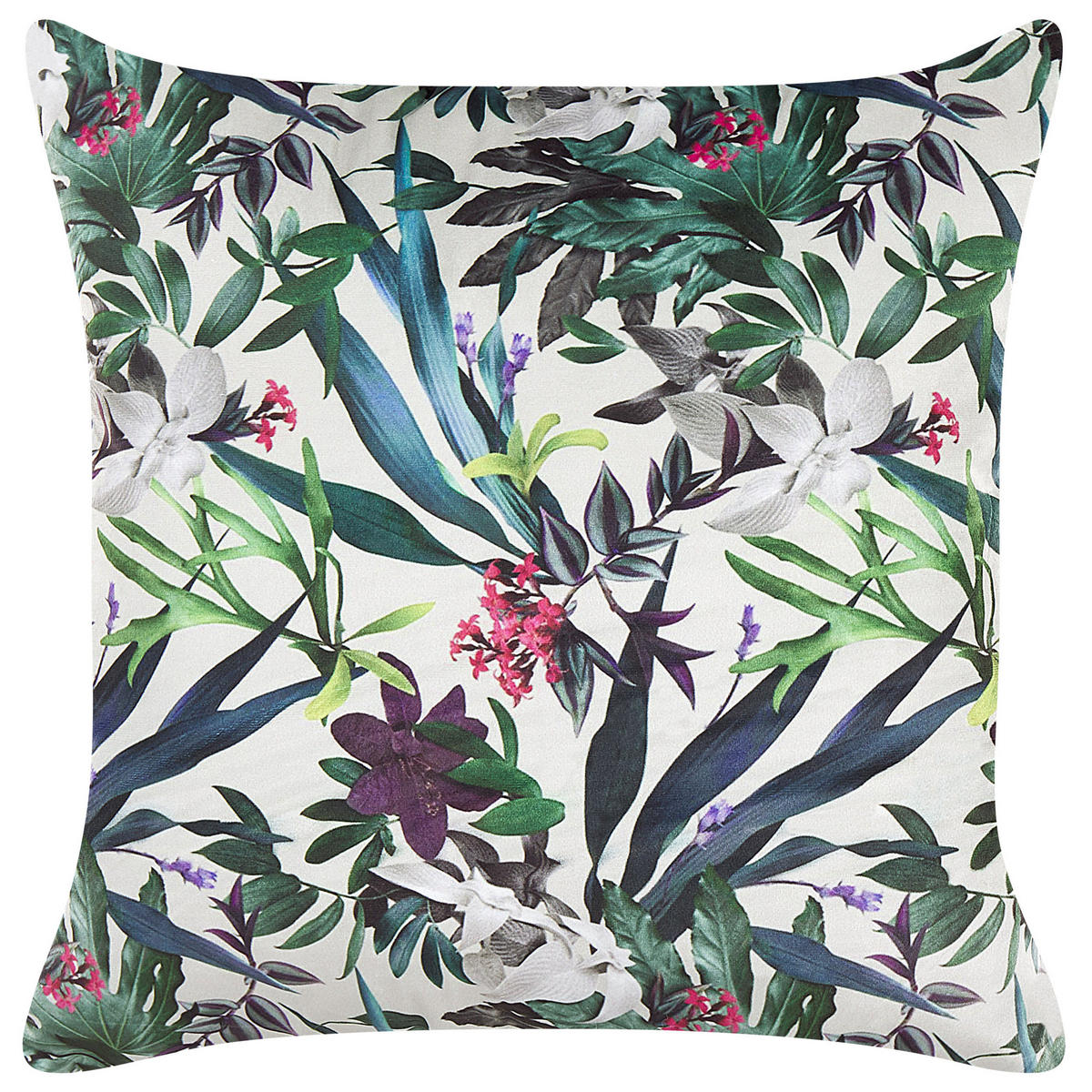 DEKOKISSEN 2er-Set Grün 45/45 cm Gasteria - Grün, Textil (45/45cm) - Beliani