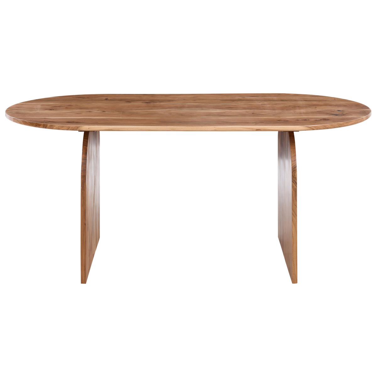 JÍDELNÍ STŮL Akáciové dřevo světle hnědý 180/90 cm Skye - světle hnědá, dřevo (90/180/77cm) - Beliani