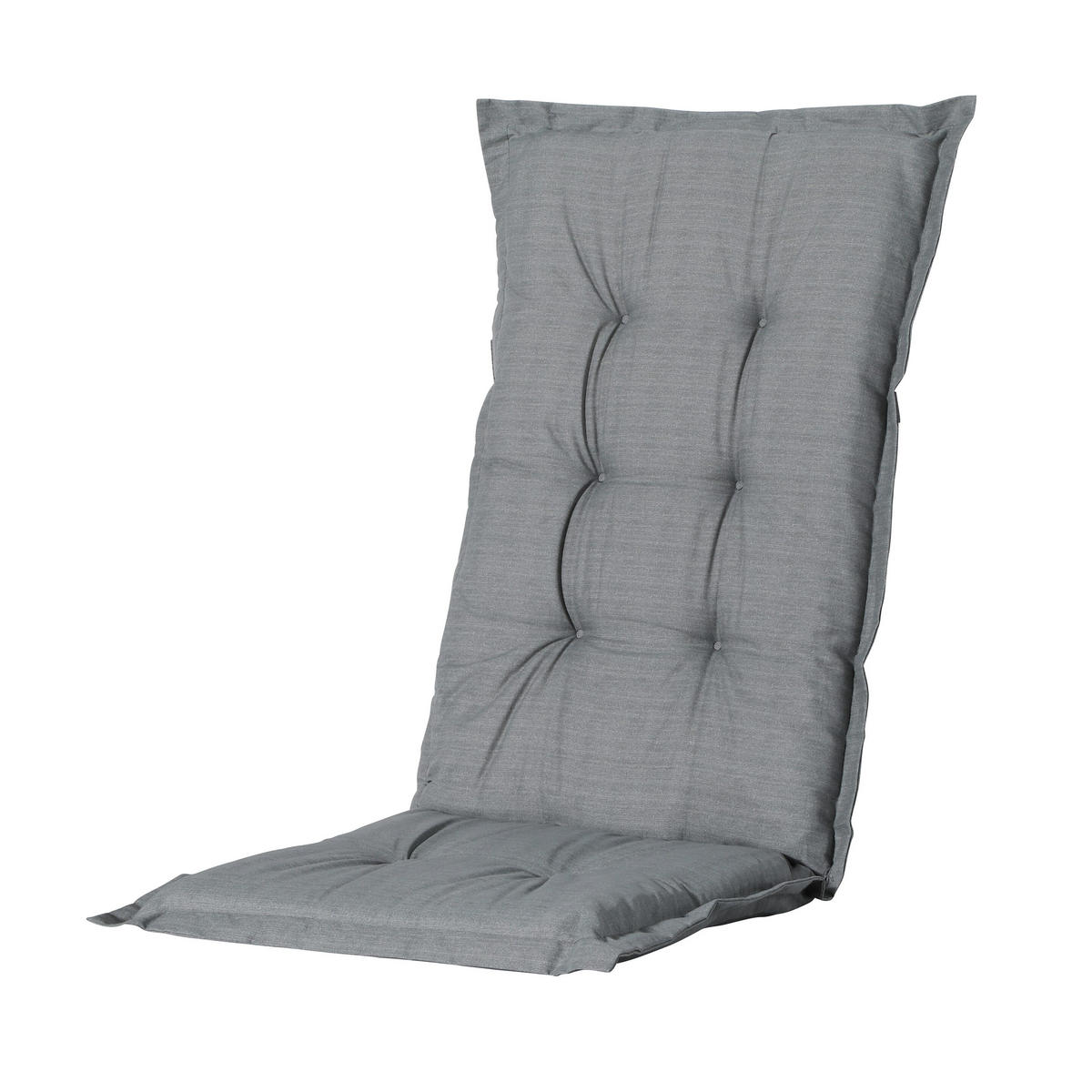 GARTENSTUHLKISSEN Basic 105/50 cm 4er-Set - Grau, Textil (50/6/105cm) - Madison