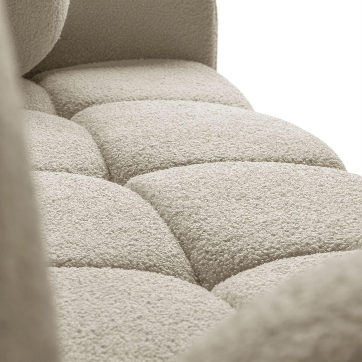 Schlafsofa Morena, zweisitzig, mit Schlaffunktion, Quelle 16 - Ecru, Textil (207/90/90cm) - Lookway