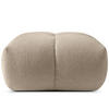 POUF VENA Bouclé, Beige - Sandfarben, Holz/Textil (65/38/65cm) - KONSIMO®