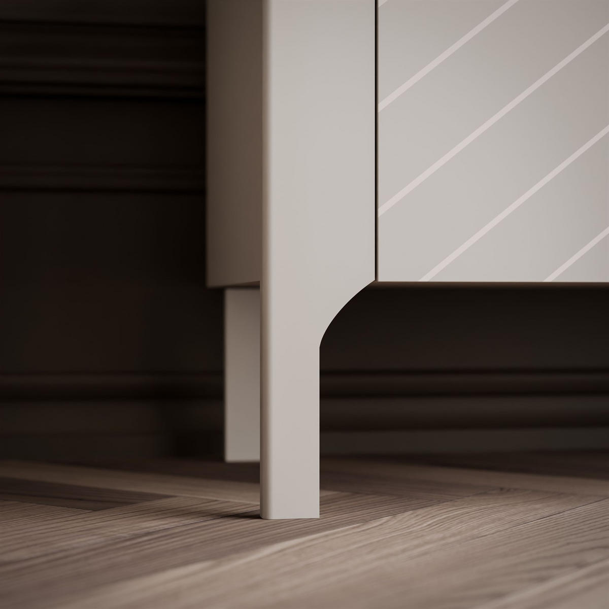 TV-SCHRANK LUMI 135 cm, Kaschmir - Kaschmir, Holzwerkstoff (135/57/41cm) - Lookway