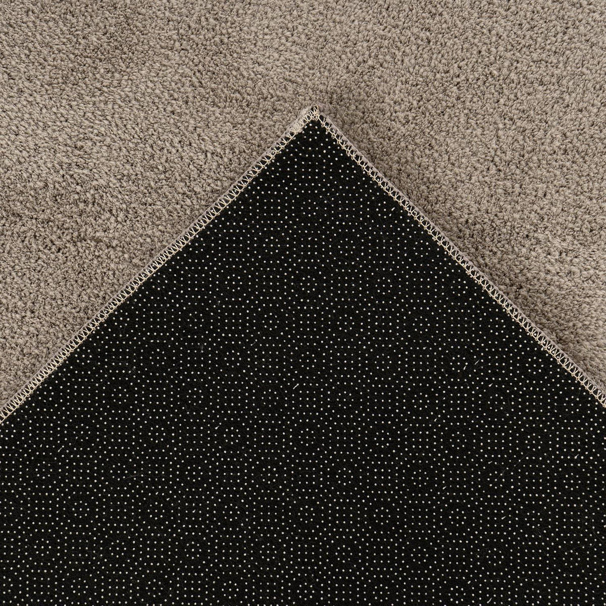 KURZFLOR-TEPPICH Waschbar Calma 200 Taupe 200x280 cm - Taupe, Kunststoff/Textil (200/280cm) - carpet city