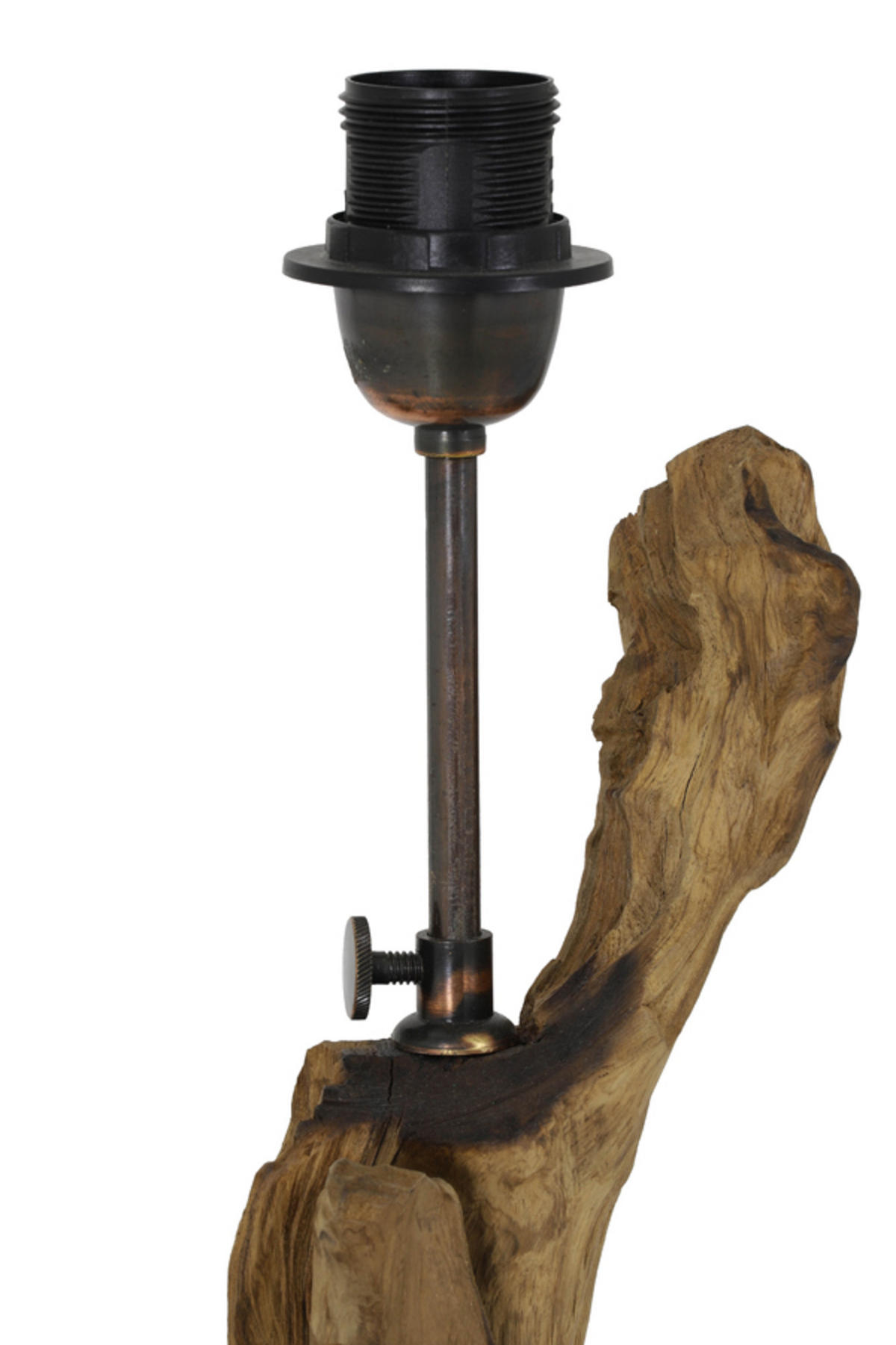 LAMPENFUSS Arbanasi Braun Ø30/63 cm - Braun, Holz (30/30/63cm) - Light & Living
