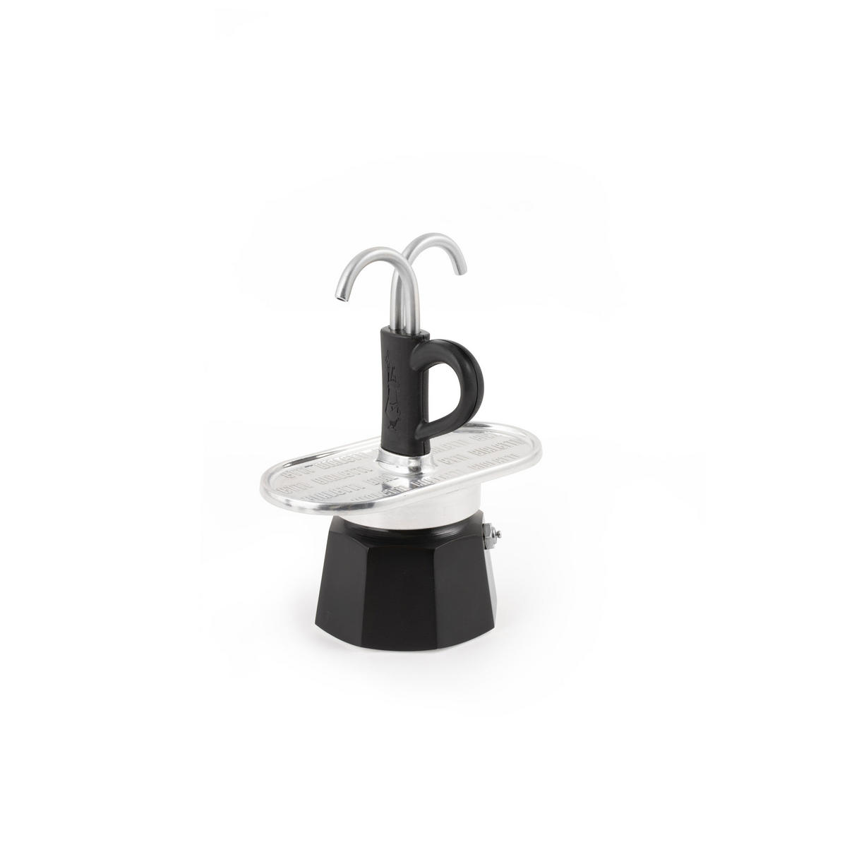ESPRESSOKOCHER Mini Express, Schwarz - Schwarz, Metall (11/16/14cm) - Bialetti