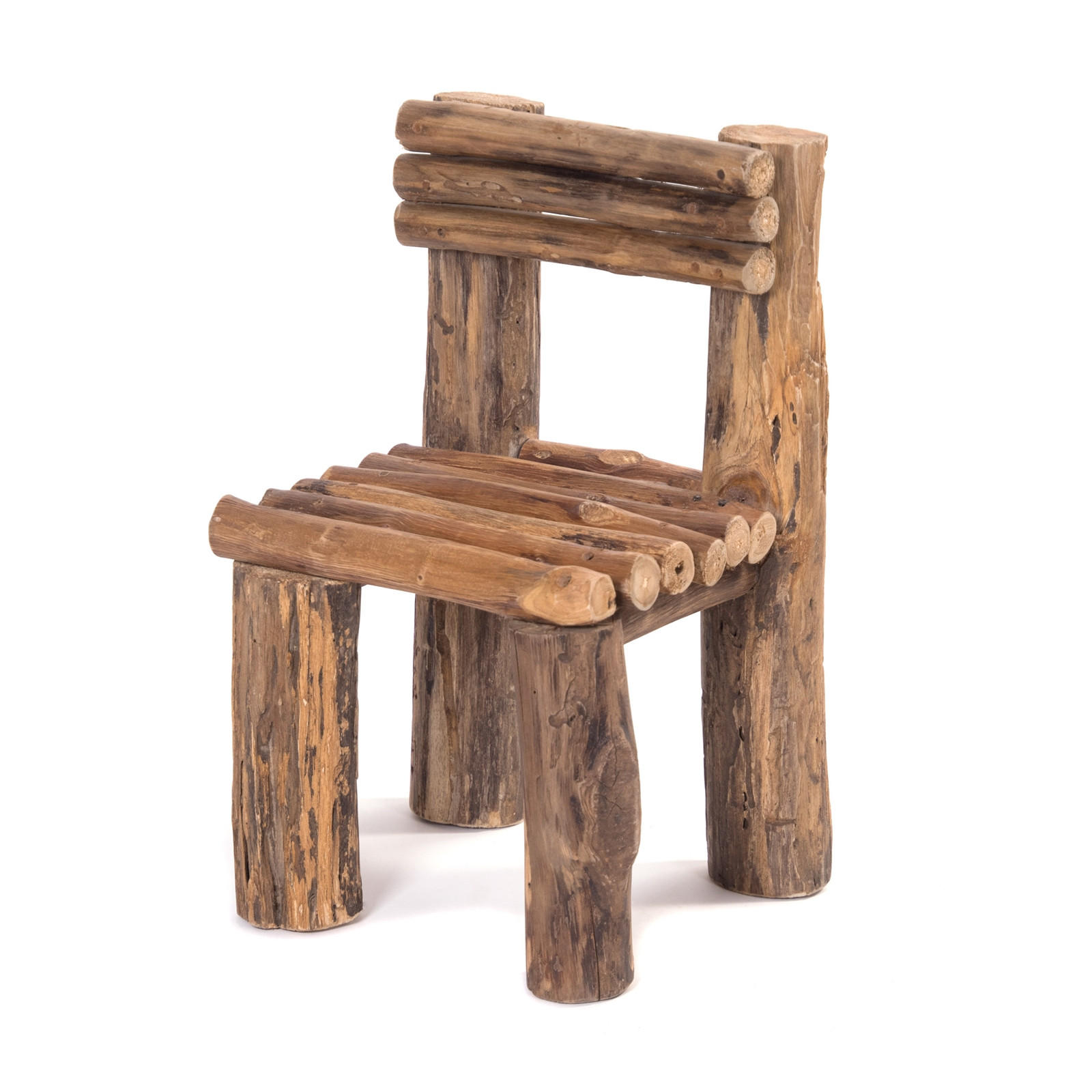 HOCKER Bloom 50 Teakholz naturfarben - Naturfarben, Holz (29/29/50cm) - DESIGN DELIGHTS