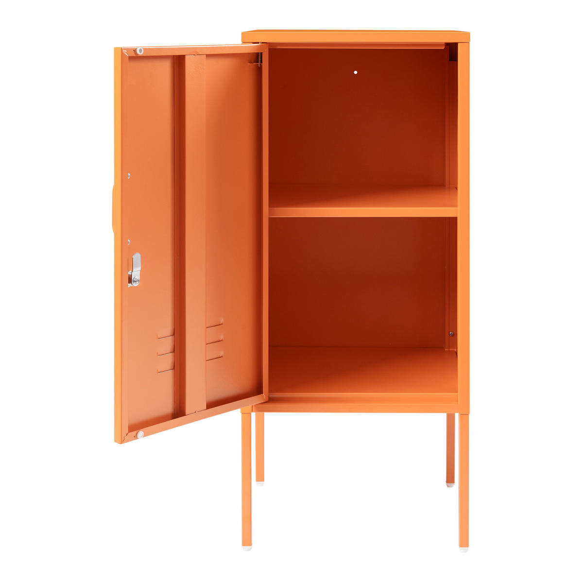 NACHTTISCH Hausjärvi - Orange, Metall (35/82/35cm) - [en.casa]