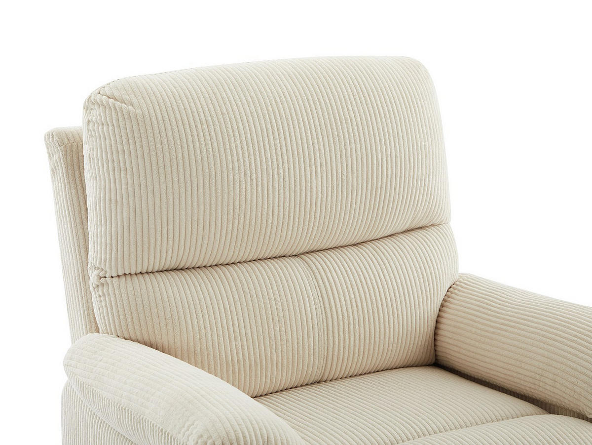 RELAXSESSEL - 1 -Sitzer - Polyester - beige - LUNANO - Beige, Textil (91/102/89cm) - Vente-Unique