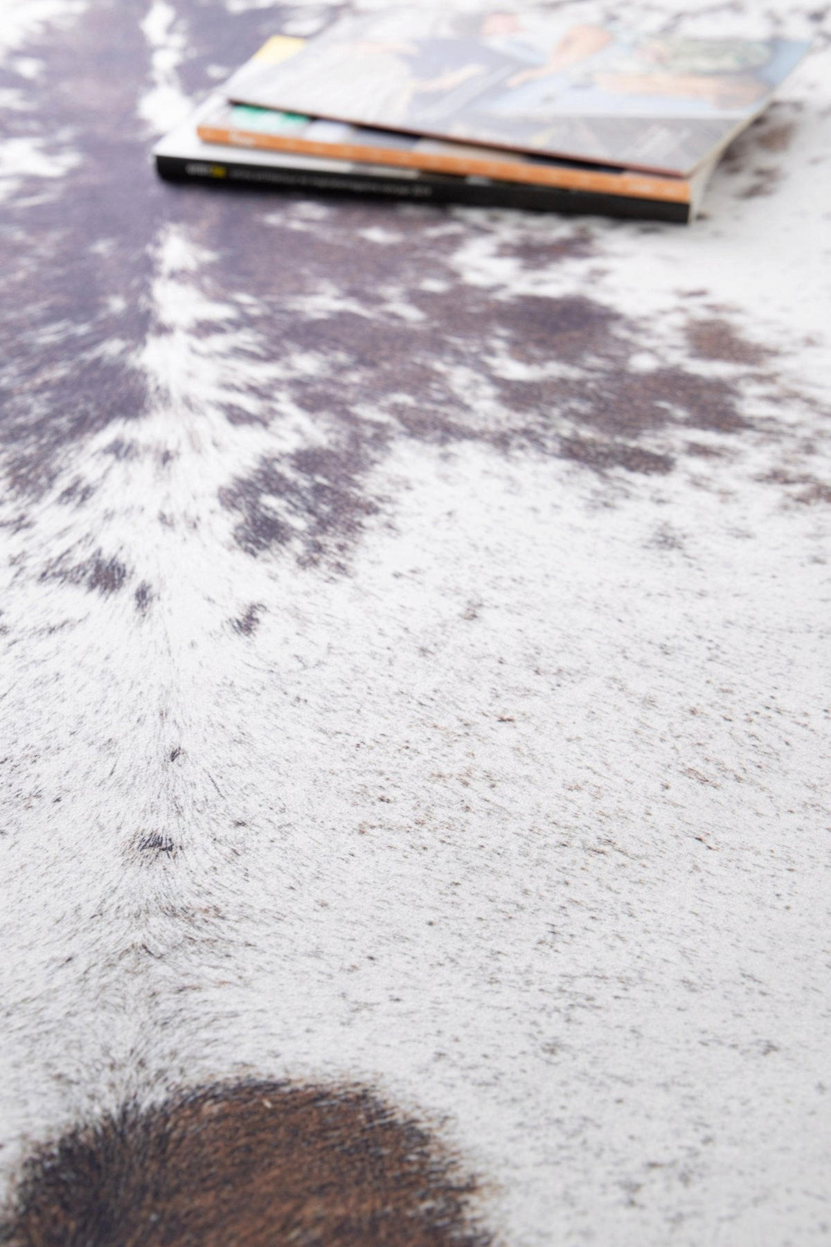TEPPICH im Kuhfell-Stil grau - Grau, Textil (155/190cm) - AFK Living