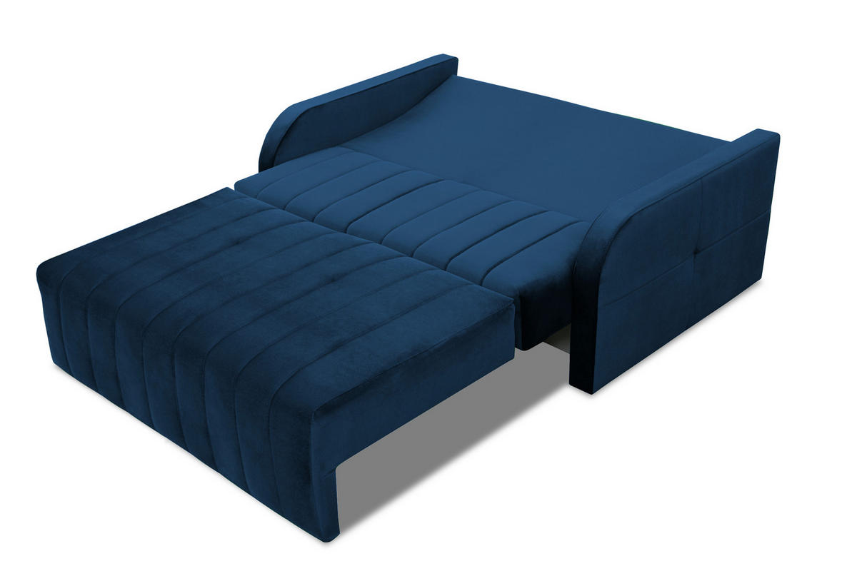 SCHLAFSOFA Montana 120 - Dunkelblau - Dunkelblau, Holz (141/90/104cm) - Möblo