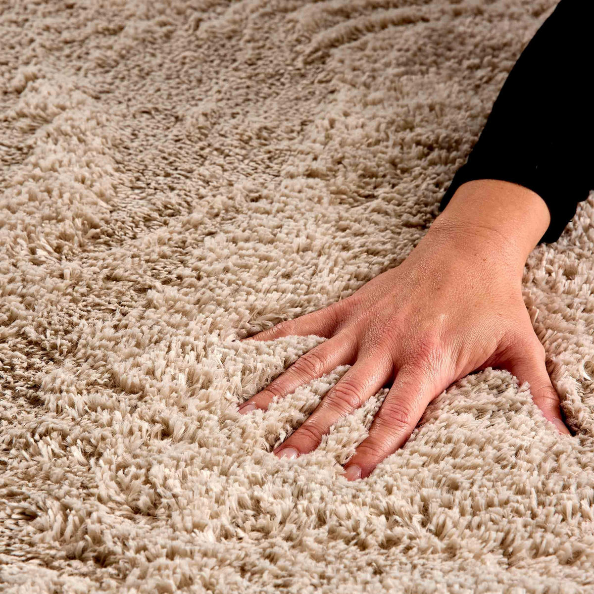 HOCHFLORTEPPICH PAULIE - Hellbraun, Textil (160/230cm) - Astra